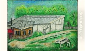 Chien Devant La Maison by Sei Koyanagui