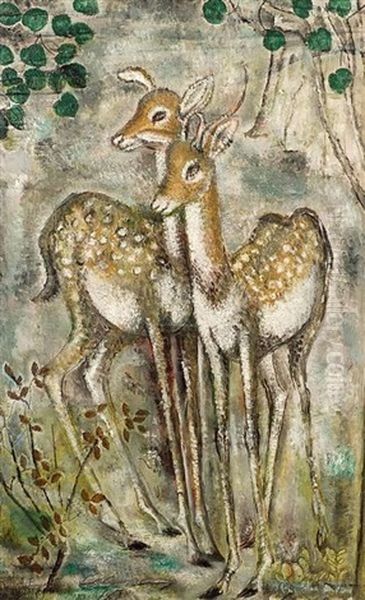 Two Fawns - view 1