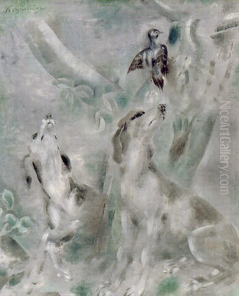 Dogs And Bird - view 1
