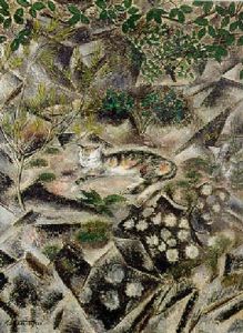 Chat Au Jardin Ii by Sei Koyanagui