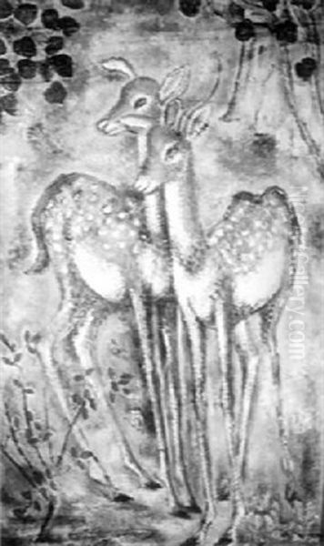 Two Deer - view 1