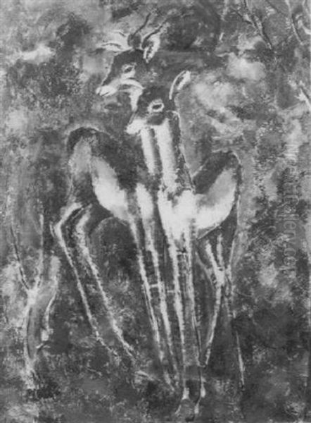 Le Cerf Et La Biche - view 1