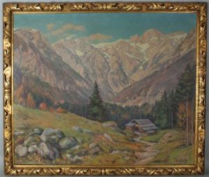Gebirgslandschaft by Anton Kozelj