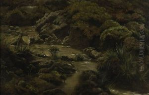 Waldbach by Ferenc (Franz) Kozics
