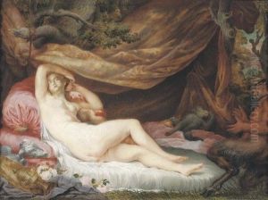 Venus And Cupid Asleep
