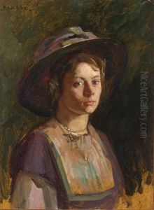 A Portrait Of A Young Lady (+ A Portrait Of A Maid Polishing A Brass Bucket, Verso)