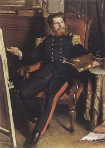 In The Artist's Studio by Hendrik Maarten Krabbe