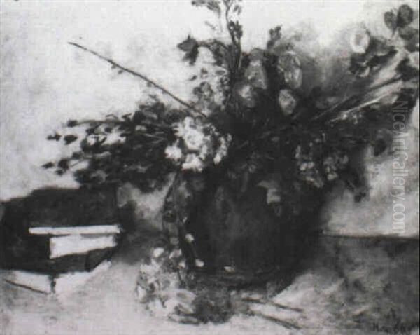 Stilleben Mit Buchern Und Trockenblumen - view 1
