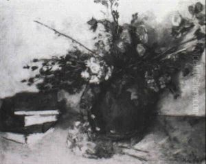 Stilleben Mit Buchern Und Trockenblumen Stilleben Mit Buchern Und Trockenblumen