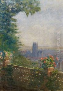 Blick Vom Balkon Auf Paris