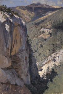 Mountainous Ravine At Ay-vasil, Crimea