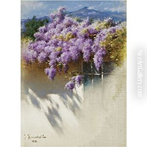 Wisteria In Bloom by Iosif Evstafevich Krachkovsky