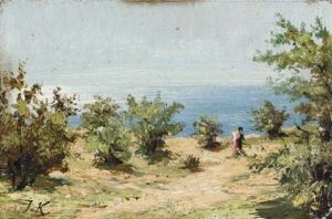 Les Promeneurs En Bord De Crimee