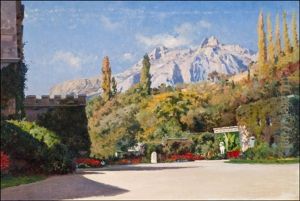 Mountainview From The Park by Iosif Evstafevich Krachkovsky
