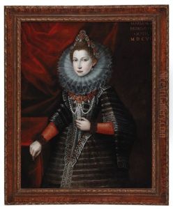 Portrait Of Maria Apollonia, Princess Of Savoy (1594-1656) by Jan Kraek