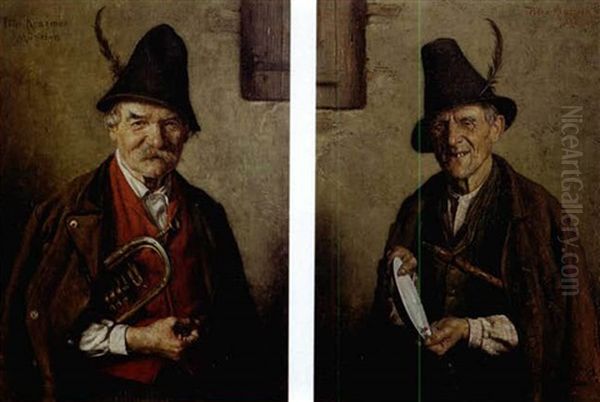 Tyrolean Musicians (pair) - view 1