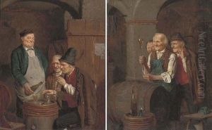 A Guest In Munich (+ The Glass Blower; Pair) by Peter Kraemer the Elder