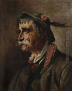 Bildnis Eines Bauern Mit Hut by Peter Kraemer the Younger