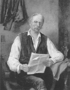 Der Zeitungsleser by Peter Kraemer the Younger
