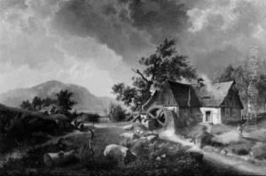 Die Wassermuhle by Hermann Kraemer