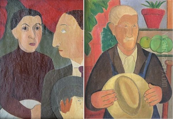 Homme Au Chapeau (+ Un Couple, Verso) - view 1