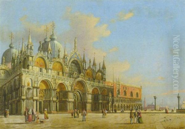 Ansicht Von San Marco Und Dogenpalast In Venedig - view 1