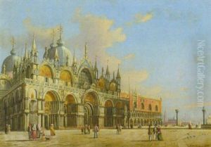 Ansicht Von San Marco Und Dogenpalast In Venedig by Charles Kraer