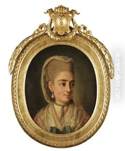 Portratt Av Okand Dam by Per Krafft the Elder