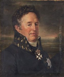 Portratt Forestallande Friherre Wilhelm Af Klinteberg