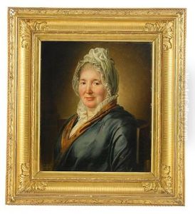Portratt Forestallande Christina Elisabeth Hjorth by Per Krafft the Younger