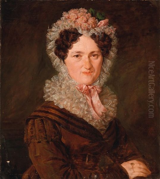 Portrait Of A Woman With Mob Cap - view 1