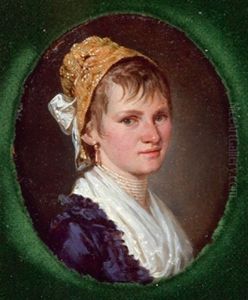 Bildnis Einer Jungen Frau Mit Goldhaube by Barbara Steiner Krafft