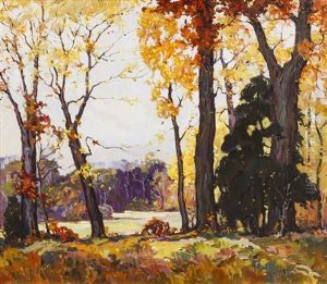 Woodland Landscape by Carl Rudolph Krafft