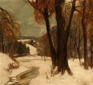 Winter Landscape by Carl Rudolph Krafft
