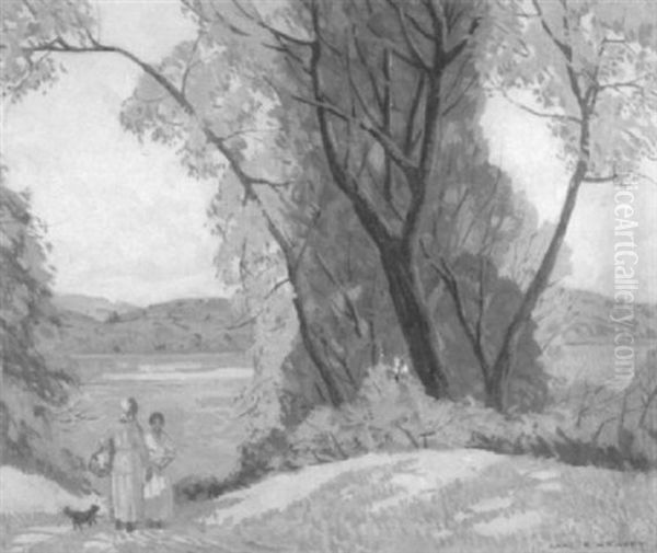 Autumn Landscape With Figures - view 1