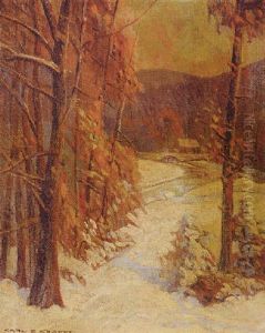 Winter Landscape by Carl Rudolph Krafft