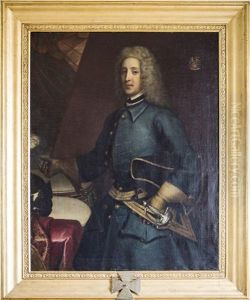 Portratt Av General Friherre Wilhelm Bennet, Landshovding I Hallands Och Malmohus Lan by David von Krafft