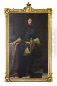 Portratt Av Karl Xii - Staende Helfigur I Interior