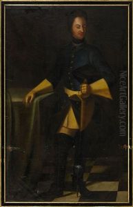Portratt Av Karl Xii (1682-1718) by David von Krafft