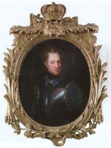Karl Xii Kladd I Bla Rok Och Harnesk