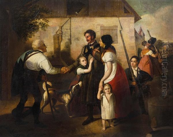 Die Heimkehr Des Landwehrmannes - view 1