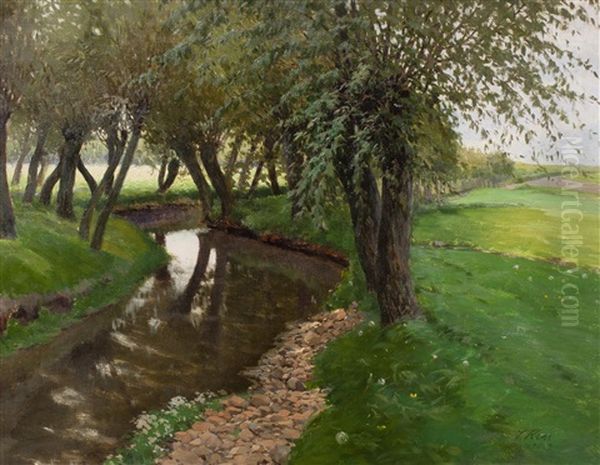 Willows By The Stream - view 1