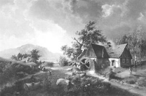 Die Wassermuhle by Hermann Kramer