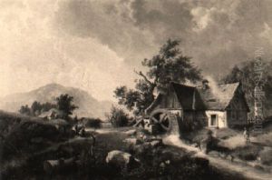 Die Wassermuhle by Hermann Kramer