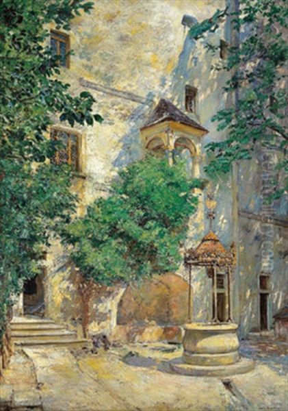 Der Brunnen Im Innenhof Von Schlos Seebenstein - view 1