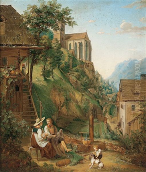 Familienidyll Am Brunnen - view 1