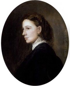 Portrait Of A Lady (pauline Viardot?) by Ivan Nikolaevich Kramskoy