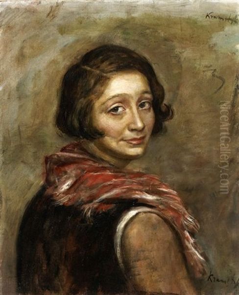 Portrait De Femme Au Foulard - view 1