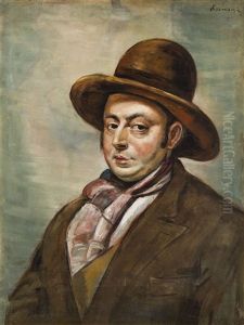 Man In Bowler Hat (portrait Of Mateo Hernandez?)