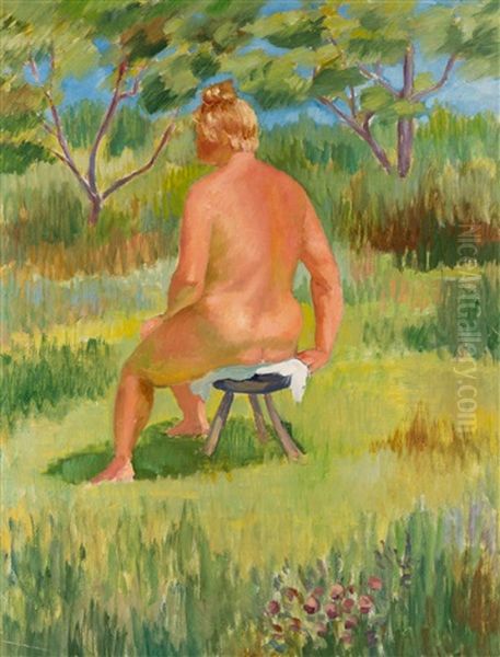 Nude In The Garden - view 1